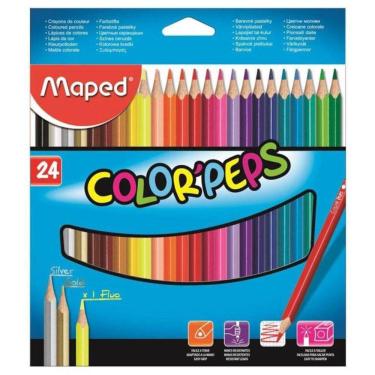 Imagem de Lapis De Cor Triangular Maped Color Pets - 24 Cores