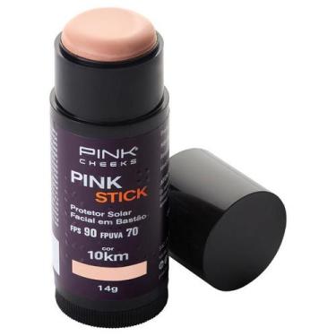 Imagem de Protetor Solar Facial Com Cor Pink Stick Fps90 - Pink Cheeks