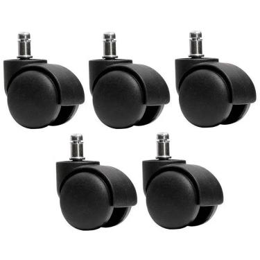 Imagem de 5 Rodinhas Rodízio Cadeira Escritório Giratória - 5 Unid.