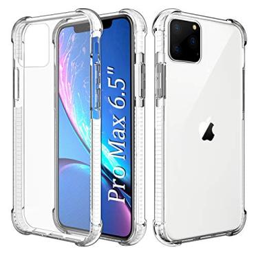 Imagem de Capa para iPhone 11/iPhone 11 Pro Max, capa antiderrapante com forro de microfibra antiarranhões, capa rígida à prova de choque, capa protetora de corpo inteiro para Apple iPhone 11
