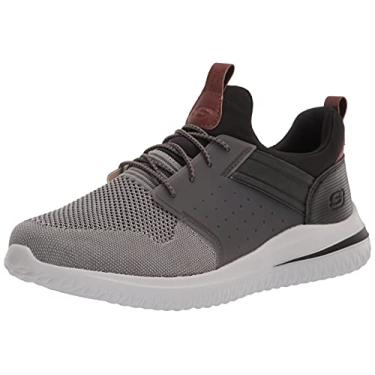 Imagem de Skechers Delson 3.0 Cicada Tênis masculino, Cinza/preto, 10.5 Wide