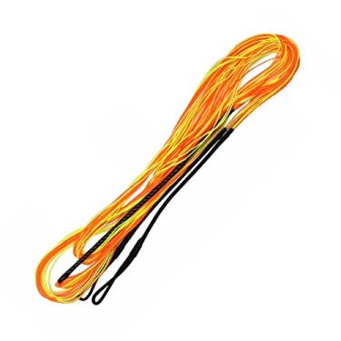 Imagem de DEERACE 16 fios coloridos Flemish Fast Flight Bow String BCY material para arco recurvo laranja roxo verde amarelo 122 cm 137 cm 147 cm 157 cm 167 cm 172 cm 177 cm (comprimento AMO 147 cm, laranjaamarelo, misto)