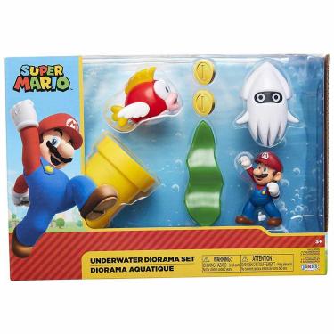 Imagem de Conjunto e Mini Figuras - Super Mario - Underwater - Subaquático - Candide