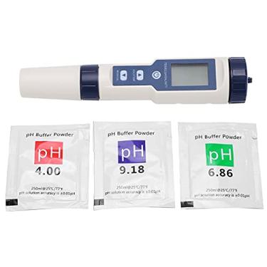 Imagem de EZ‑9909SP Caneta de teste de qualidade da água 5 em 1 para pH, EC, TDS, salinidade e temperatura IP 67 Reconhecimento automático à prova de água e poeira