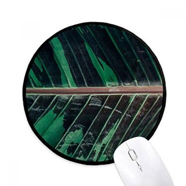 Imagem de DIYthinker Simpol Folha de Bananeira Planta Foto Natureza Mouse Pad Desktop Escritório Tapete Redondo para Computador