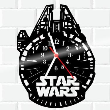 Imagem de Relógio De Vinil Disco Lp  Star Wars Millenium Falcon - Rb Criações
