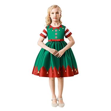 Vestido de princesa de festa de renda elegante infantil para meninas  primavera verão meninas primeiro (vermelho, 5-6 anos)