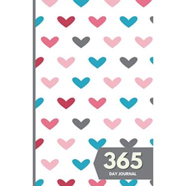 Imagem de 365 Day Journal: Unlined and Undated Daily Diary - 5.5in x 8.5in | Hearts Pattern Cover: A whole year of daily journal ideal gift for friends and family