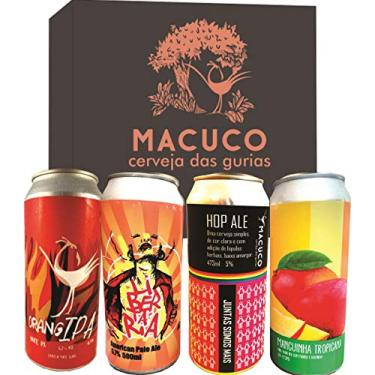 Imagem de Cerveja MACUCO Lupuladas 473ml caixa 4 latas pack misto