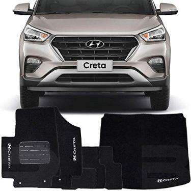 Imagem de Kit Tapete Carpete Confort Hyundai Creta 6 Peças Completo