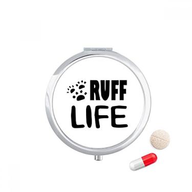 Imagem de Caixa de armazenamento de remédios com citação inglesa Design Ruff Life