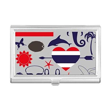Imagem de Reino da Tailândia tradicional porta-cartões alfândega porta-cartões de visita