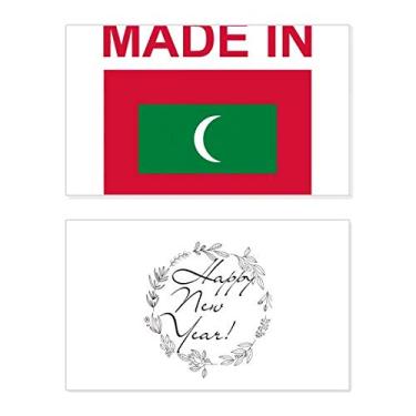 Imagem de Cartão de felicitações Made In Maldives Country Love New Year Festival Bless Message Present