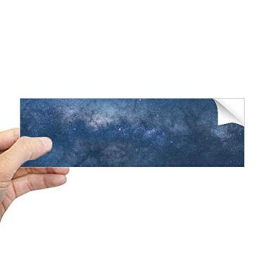 Imagem de DIYthinker Adesivo retangular para janela de notebook com estrelas azuis galáxia escuro estrelas nuvens