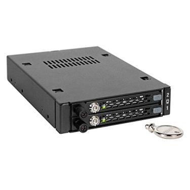 Imagem de ICY DOCK MB492SKL-B Tough Armor EX Industrial Rugged Full Metal 2X 2.5 SATA/SAS HDD & SSD Mobile Rack para Disco Externo de 3,5" Preta