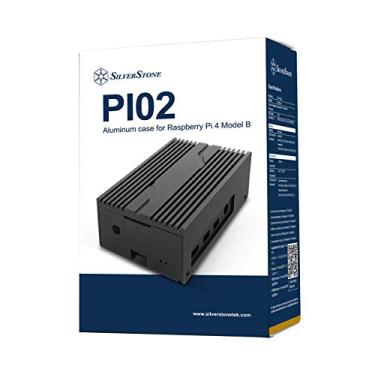 Imagem de Capa de alumínio com tecnologia SilverStone PI02 para Raspberry Pi 4 modelo B (CS-PI02B)