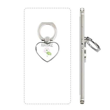 Imagem de Suporte de anel de telefone com pintura Lotus Island, suporte de coração universal