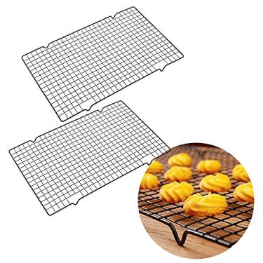 Imagem de Kit 2 Grade Para Resfriamento de Bolos e Doces Antiaderente Carol Fiorentino Glaçagem Confeitaria