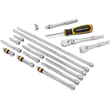 Imagem de GEARWRENCH Conjunto de acessórios de catraca e ferramenta de acionamento de 18 peças de 1/10.2 cm - 89075