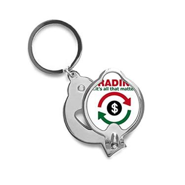 Imagem de Cortador de unha de dedo Important Money para transação circular, tesoura de aço inoxidável