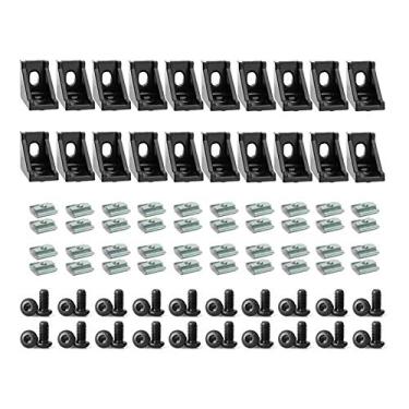 Imagem de Conector do perfil do perfil do alumínio Bracket t-porca e parafuso hexadecel para o encaixe do trilho de alumínio de 6mm 20s YYDFPIIA