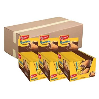 Imagem de Maxi Barrinha Recheada Sabor Chocolate Bauducco c/ 20 Kit 3 Caixas