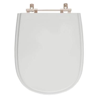 Imagem de Assento Sanitário Tampa de Vaso Madeira MDF Laqueado Paris para bacia Ideal Standard