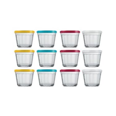 Imagem de Conjunto de Tigelas Copo Americano em Vidro e Plástico 350 ml – 12 Peças