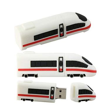 Imagem de 32 GB Modelo de trem USB Flash Drive Cartão de Memória Cartão de Memória Polegar/Carro/Chave PenDrive U Disco USB 3.0 Flash Disk USB Stick USB Drive Memory Stick (Branco)