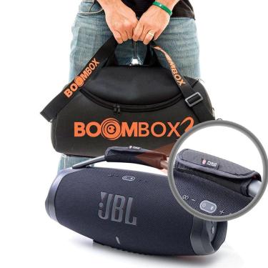 Imagem de Kit Case Bolsa Bag Para Boombox 3 + Protetor de Alça e Ombro
