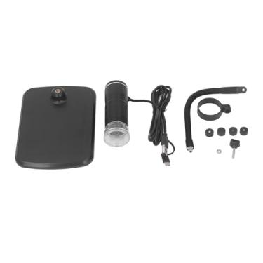 Imagem de Microscópio eletrônico, microscópio digital USB eletrônico ampliação de 50 a 1000x para testes de couro cabeludo, design integrado, microscópios trinoculares compostos