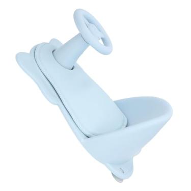 Imagem de Cadeira de Chuveiro de bebê, Assento de Banho para Crianças, Multifuncional, Excelente Plástico Com Prateleira para Banho Diário, Comer e Brincar (Azul)