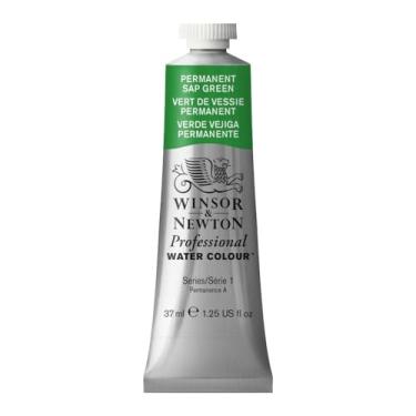 Imagem de Winsor & Newton Tinta profissional para aquarela, tubo de 35 g, verde seiva permanente