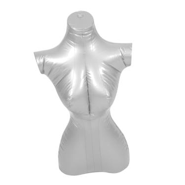 Imagem de DIYEAH modelo inflável feminino cabides manequim de loja Prateleira de exibição prateleiras de exposição modelo de manequim corpo manequim para exibição de roupas busto adereços PVC