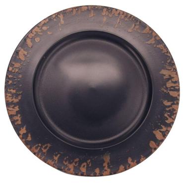 Imagem de Sousplat de Plástico Azul Marinho 33cm MI0003 C/1UN Rojemac