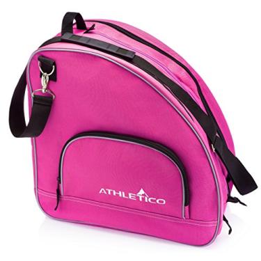 Imagem de Bolsa de skate Athletico Ice & Inline – Bolsa premium para carregar patins de gelo, patins de rolo, patins em linha para crianças e adultos, rosa