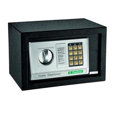 Imagem de Ordene - Cofre Eletrônico com Painel para Digitação de Senha, Cor Preta, Linha Office