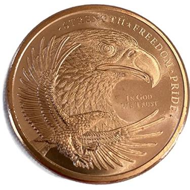 Imagem de American Eagle Copper Round - 1 oz 0.999% Fine Copper Coin - Collector's Edition