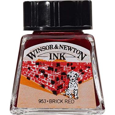 Imagem de Winsor & Newton Drawing Inks Tinta para Desenho, Vermelho (Brick Red), 14 ml