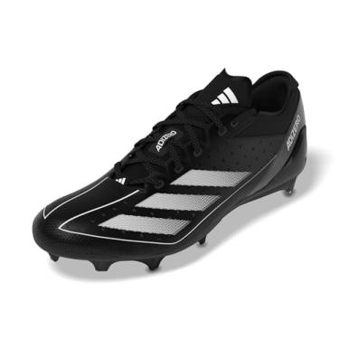 Imagem de adidas Tênis masculino de futebol americano Adizero Electric, Preto/Branco/Carbono, 46