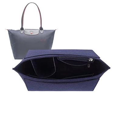 Imagem de Lckaey Bolsa organizadora grande para bolsa organizadora Longchamp Le Pliage 1028 azul marinho - G