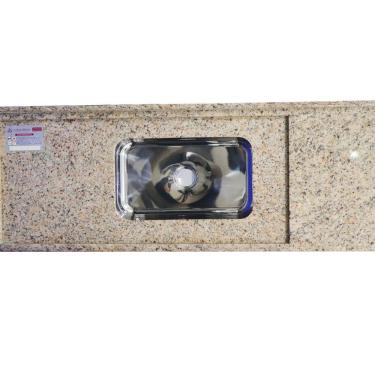 Imagem de Pia de Cozinha Granito 180cm Santa Cecilia Master Cuba Simples Amarelo Santa Cecilia