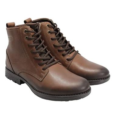 Imagem de Bota Coturno Masc Pegada Couro Marrom Pinhão 180731-01 Tamanho:43;Cor:Marrom