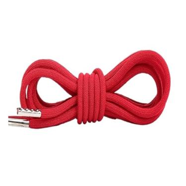Imagem de Elastic Laces Sneakers For Sport Shoelaces Rubber Band For Casual Shoes Outdoor Leisure Round Shoestring Accessories(Red)