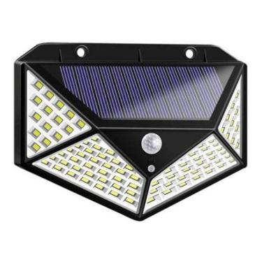 Imagem de Luminária Solar Parede 100 Led Sensor 2 Funções
