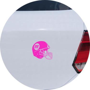 Imagem de Adesivo de Carro Capacete de Futebol Americano - Cor Marrom - Melhor A