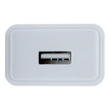 Imagem de Carregador Bivolt Branco Maketech Com Cabo Android V8 Anatel, Branco