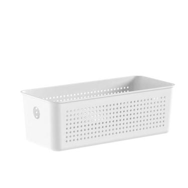 Imagem de Cesto Organizador multiuso 3 Litros Flow  27 X 12 X 9 - OU, Branco