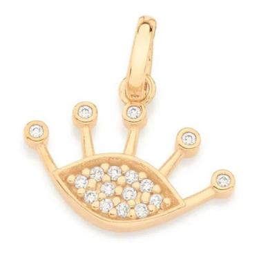 Imagem de Pingente banhado ouro 3x 24k 18k e 22k  feminino rommanel olho grego c