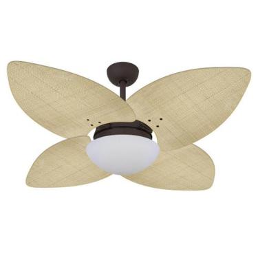 Imagem de Ventilador De Teto Vd42 Dunamis Marrom Rattan Natural 110V - Volare